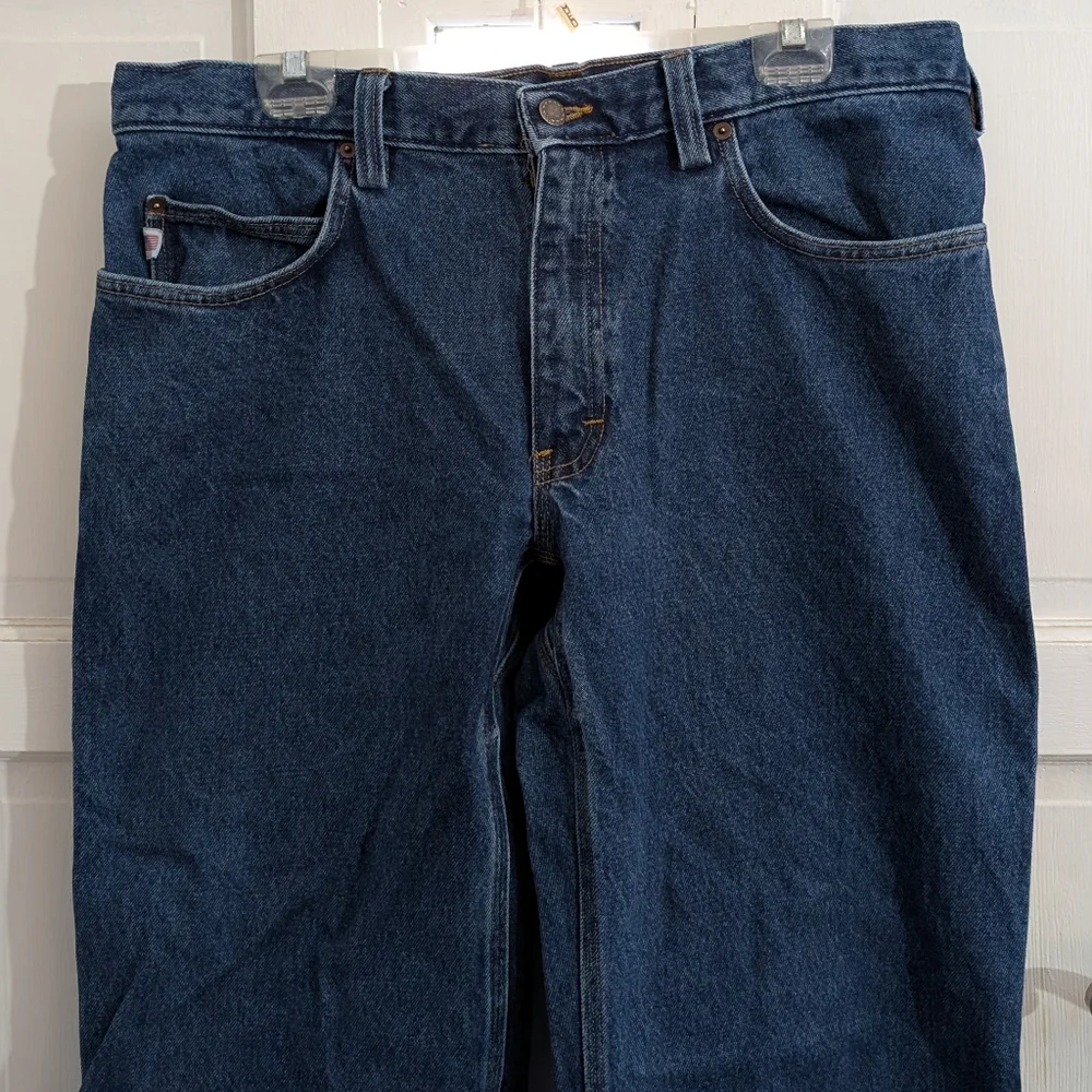 Duluth Trading Co 36x32 Relaxed Fit Blue Jeans - Picture 2 of 7